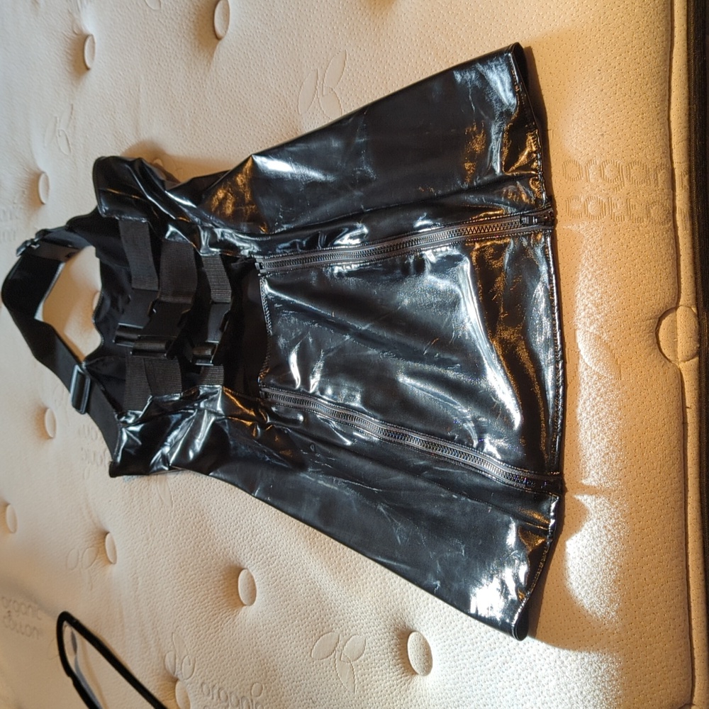 COPY - Artifice clothing cyber pvc buckles dress